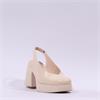 Wonders Naima Platform Bold High Heel - Nude Patent